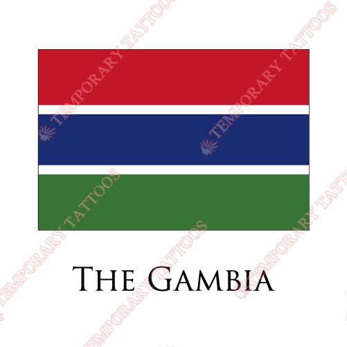 The Gambia flag Customize Temporary Tattoos Stickers NO.1999